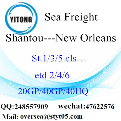 Shantou Port mare che spediscono a New Orleans